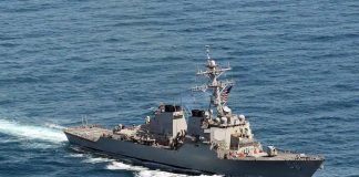 German warship, Indian ocean