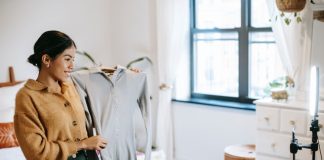 clothing on social media