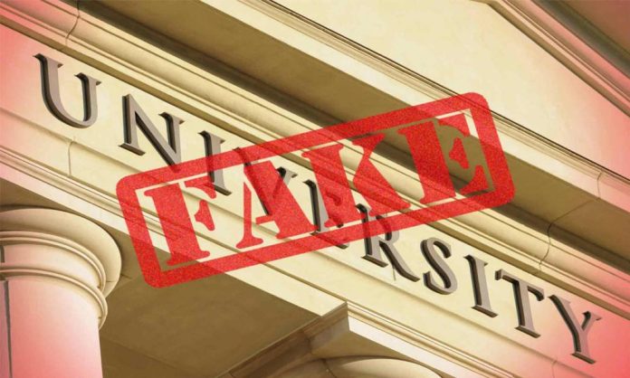 bogus universities