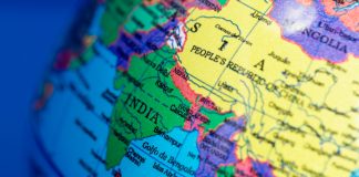 India on global map